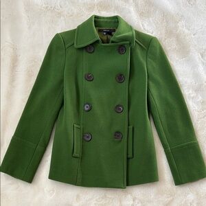 ZARA Green Double-Breasted Women's Jacket